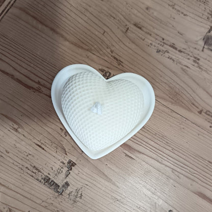 Conjunto Vela y  Plato Corazón - Velassa